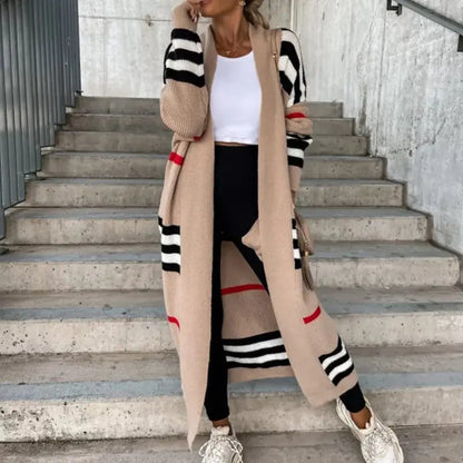 Elegancki kardigan w paski: zapewniony komfort i styl 