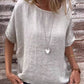 Bluse i bomulds-linned: komfort og elegance i hverdagen 