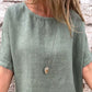 Bluse i bomulds-linned: komfort og elegance i hverdagen 